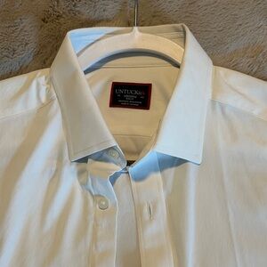 UNTUCKit Men's Classic White Dress Shirt